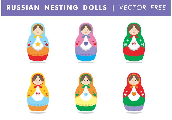 Russian Nesting Dolls Vector Libre