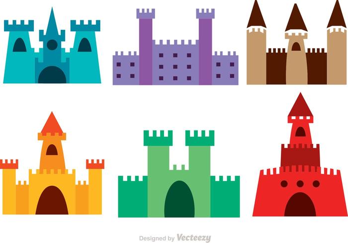 Colorful Castle Vectors