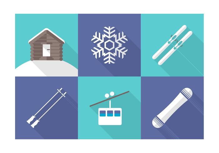 Free Vector Wintersport Icons