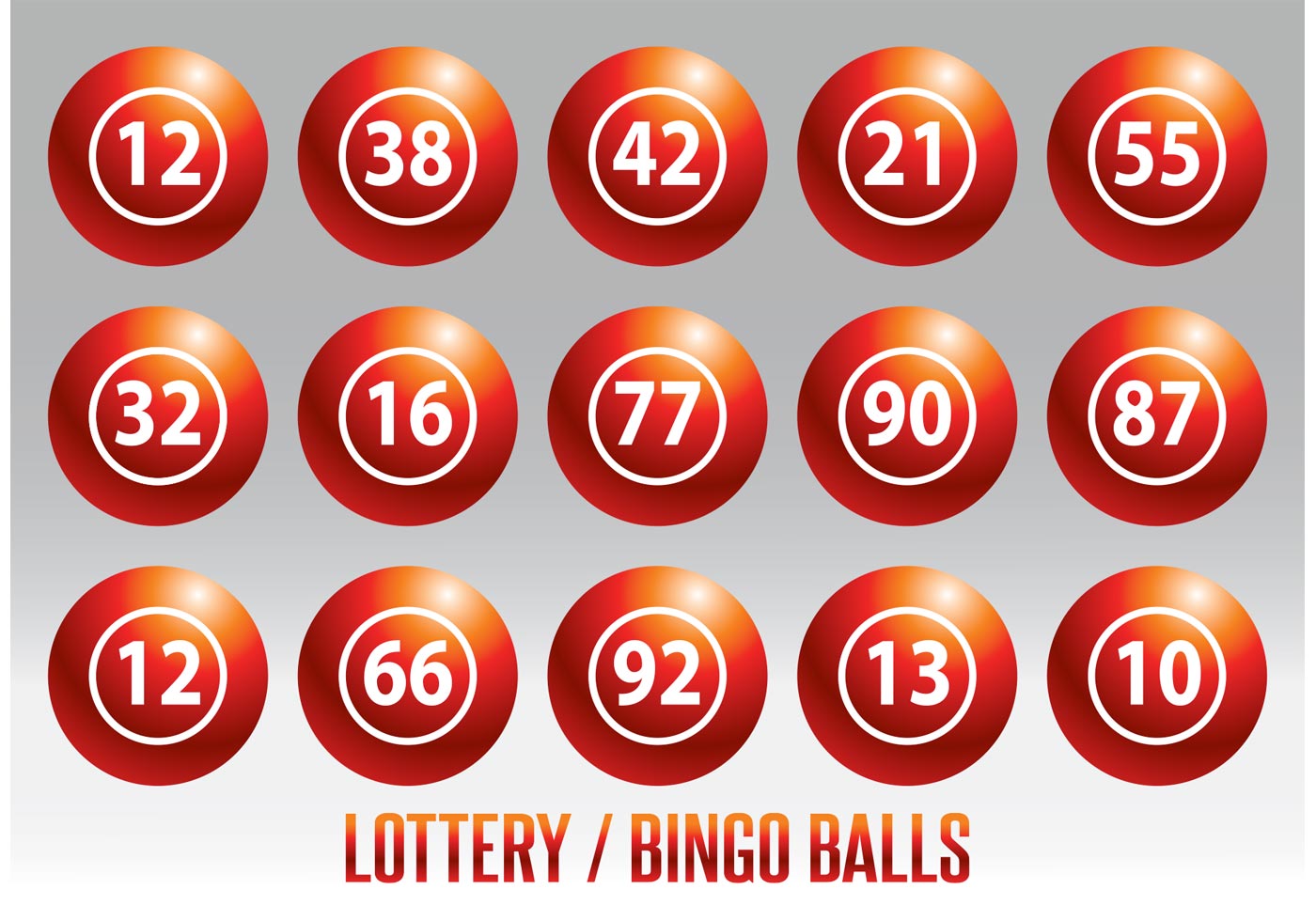 clipart bingo balls