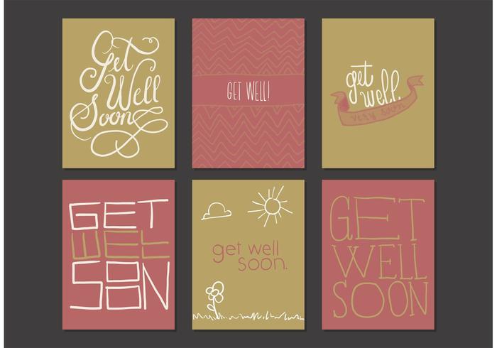 Get Well Soon Cards Free Vector