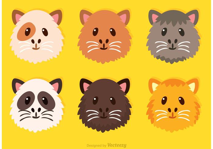 Guinea Pig Cute Face Vectors Guinea Pig Cute Face Vectors