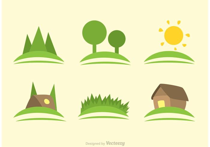 Rolling Hills Scene Vectors