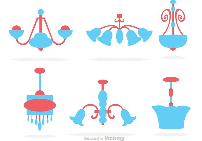 Cute Chandelier Vector Set
