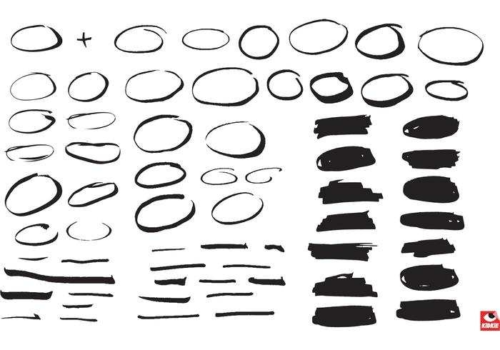 Vector Marker Shapes Vector Marker Shapes