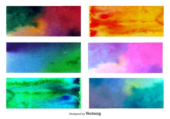 Watercolored Backgrounds vector