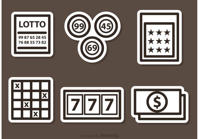 Outlined Lotto Vector Icons Outlined Lotto Vector Icons