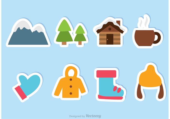 Invierno Vector Iconos