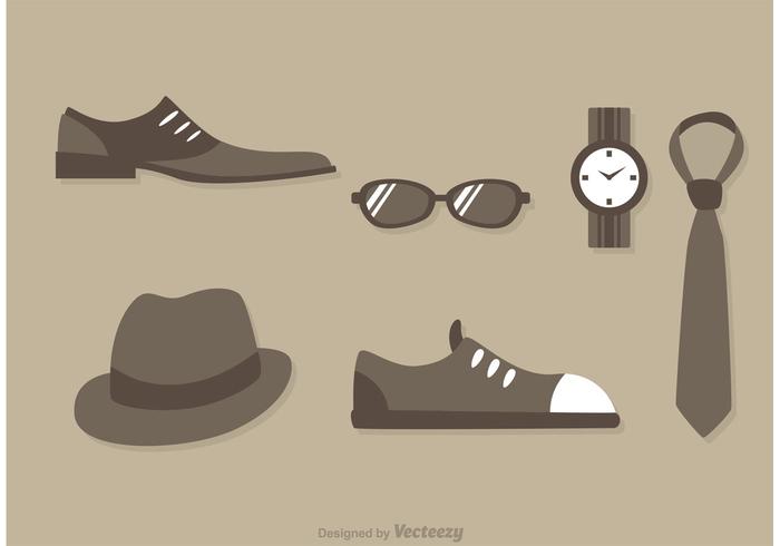 Hombre Iconos De La Moda Iconos vector