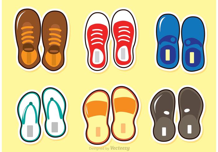 Shoes And Sandals Vector Shoes And Sandals Vector