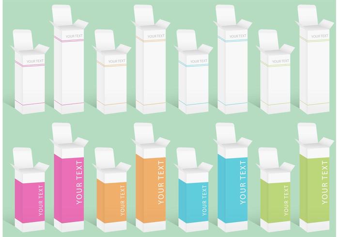 Medicine Or Cosmetic Box Vectors Medicine Or Cosmetic Box Vectors