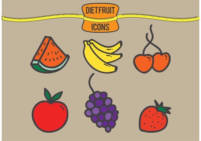 Diet Fruit Vectors Diet Fruit Vectors