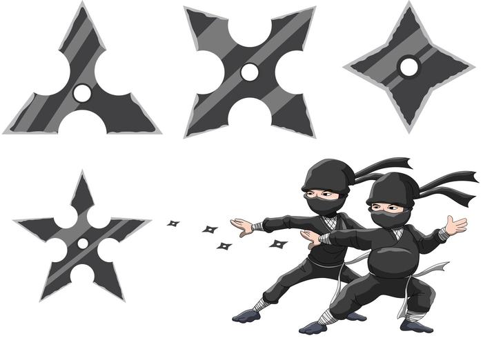 Ninja's Star Vectors