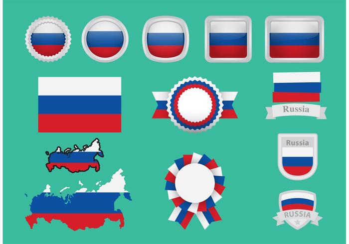 Russia Badge Vectors