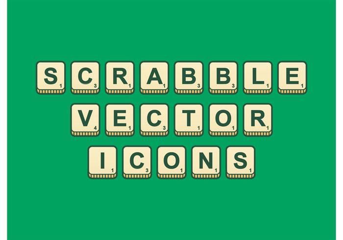 Scrabble Outlined Vector Icons Scrabble Outlined Vector Icons