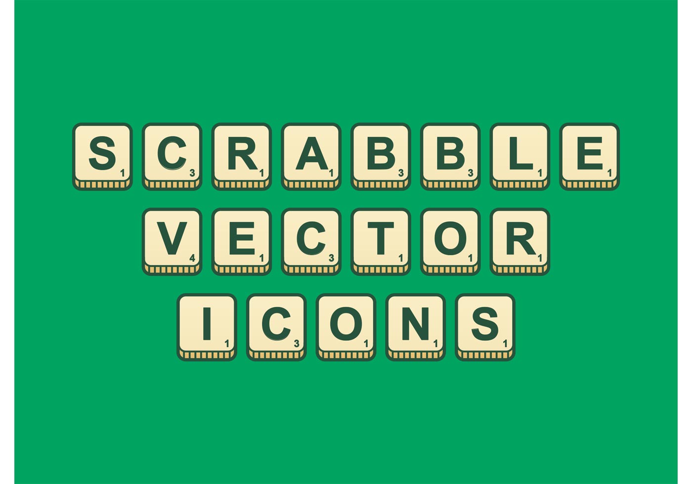 Download Scrabble Outlined Vector Icons - Download Free Vector Art ...