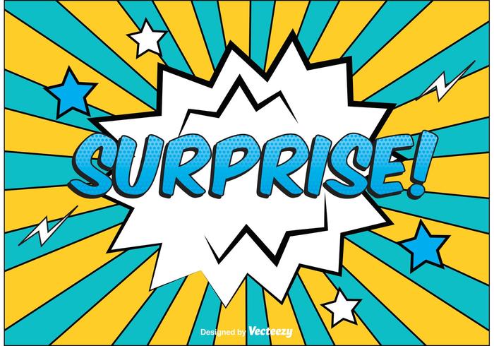 Comic Style Surprise Illustration vector