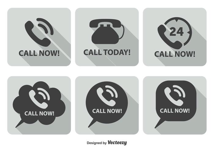 Call Now Icon Set Call Now Icon Set