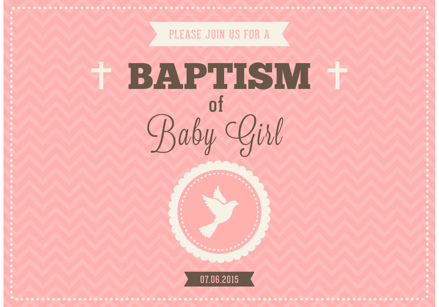 Christening Banner Template Free