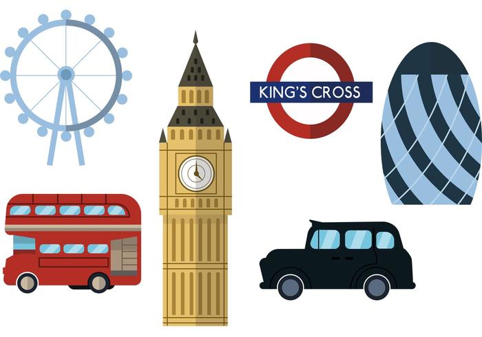 London City Scape Vector Set London City Scape Vector Set