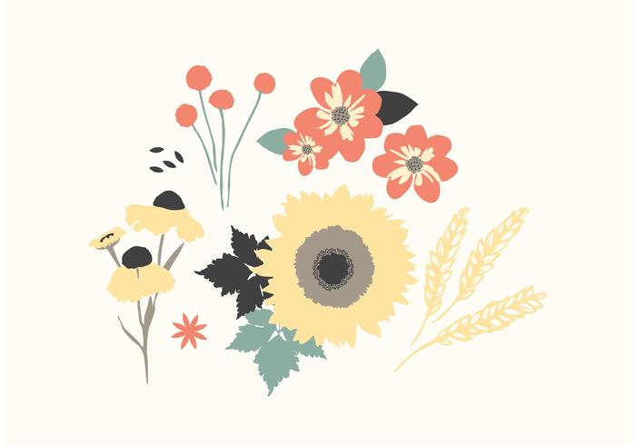 Autumn Floral Vectors Autumn Floral Vectors
