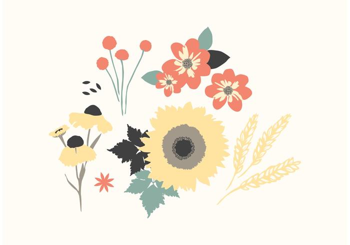 Autumn Floral Vectors