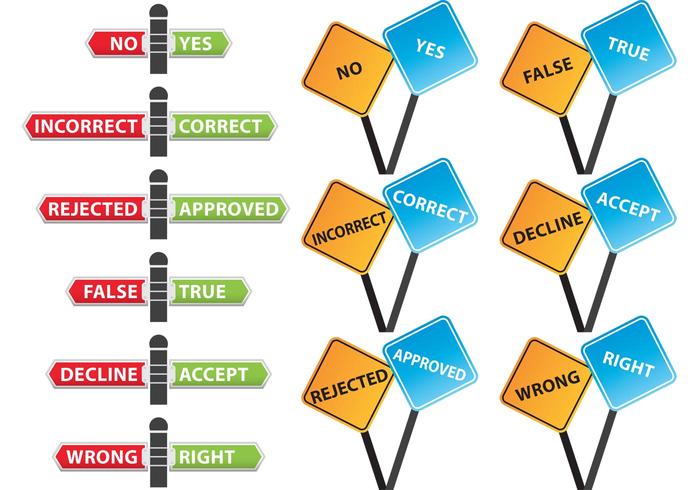 Corregir signos vectoriales incorrectos vector