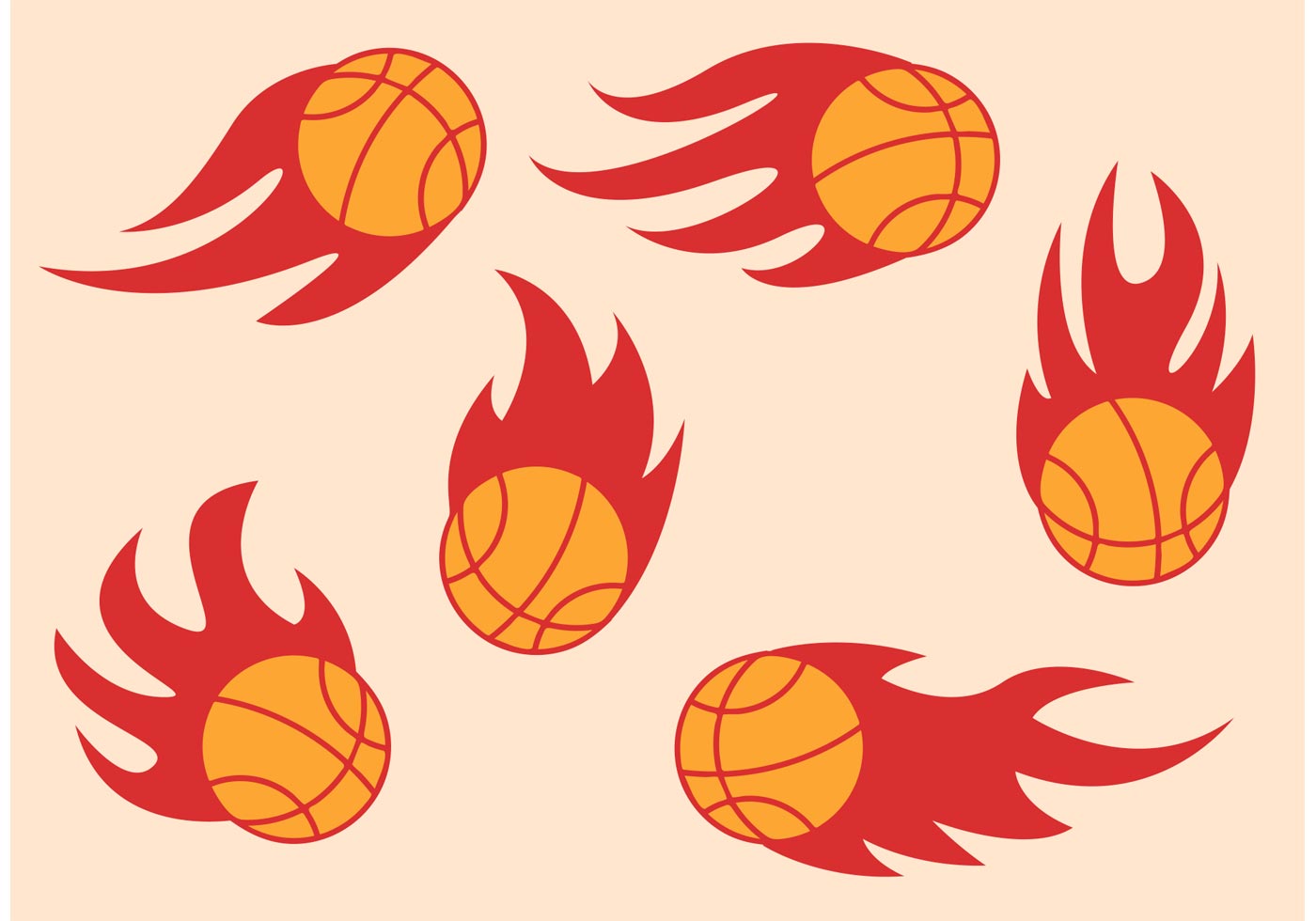 Basketball on Fire Vectors 91216 Vector Art at Vecteezy