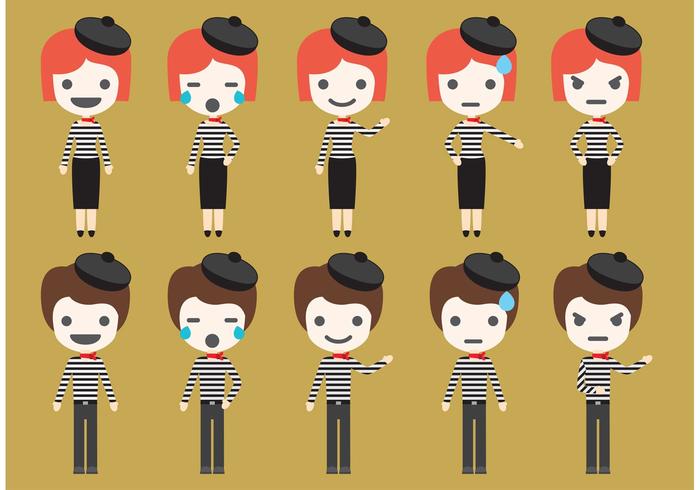 Mime Vector Personajes