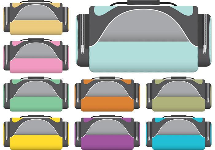 Colorful Sport Duffel Bag Vectors