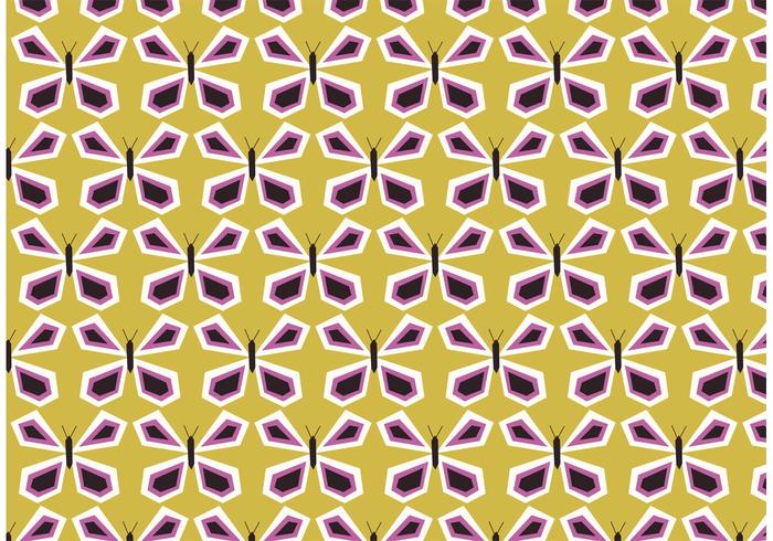 Retro Butterfly Vector Pattern Retro Butterfly Vector Pattern