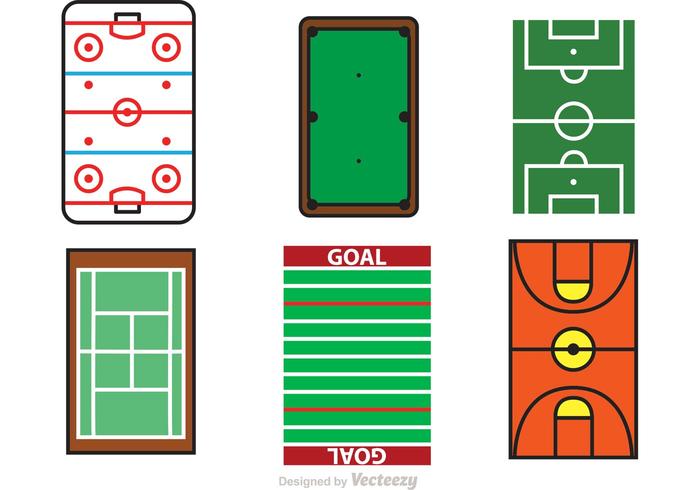 Sports Courts Vectors Sports Courts Vectors