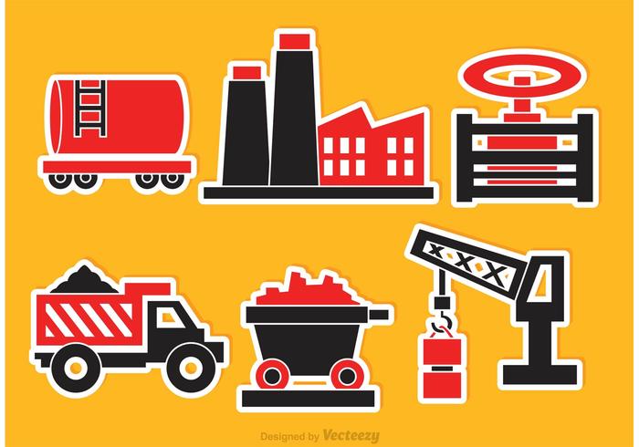 Iconos De Vector Industrial