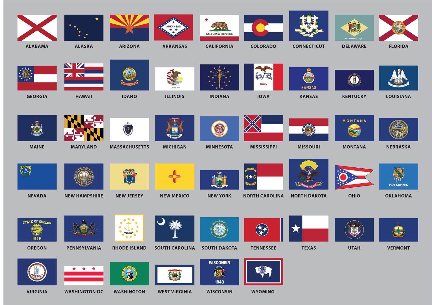 All Flags Of The Us