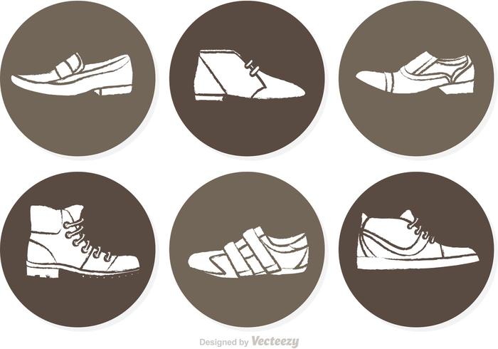 Man Shoes Circle Vectors