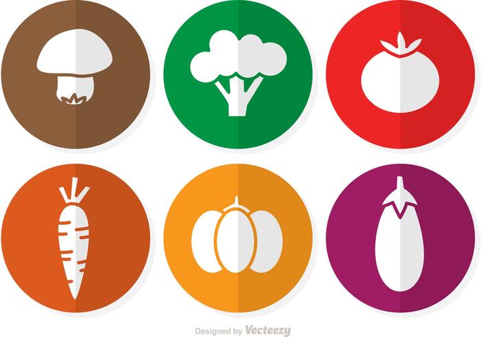 Vegetales Vector Iconos