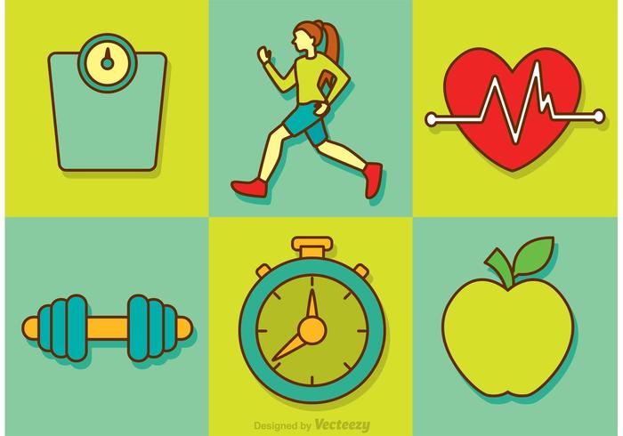 Healthy Diet Vector Icons
