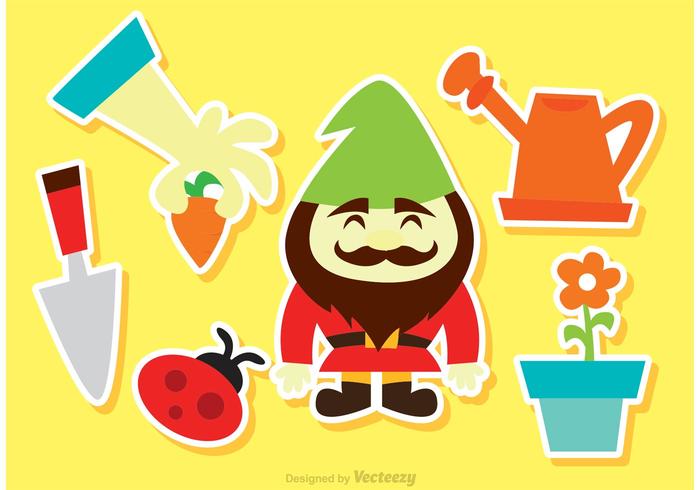 Fun Gardening Vector Icons