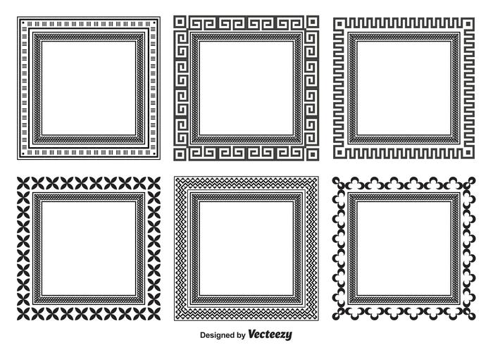 Formas decorativas del marco vector