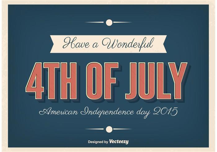 Independence Day Typographic Poster vector