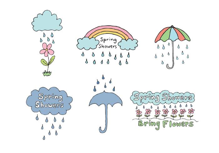 Free Spring Showers Vector Series Free Spring Showers Vector Series