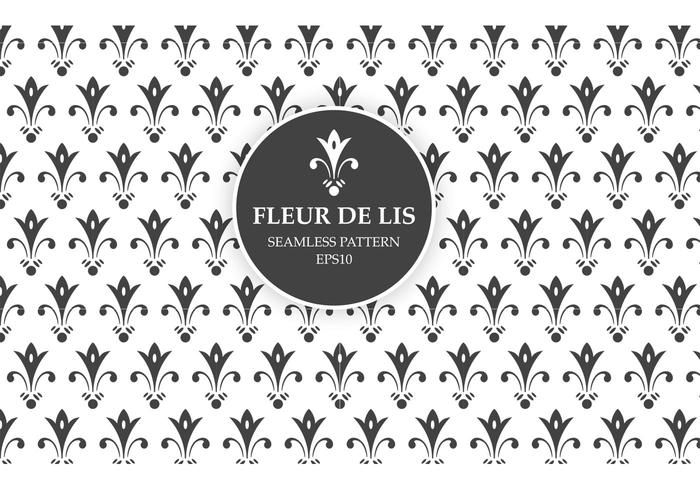 Vector Fleur De Lis Seamless Pattern