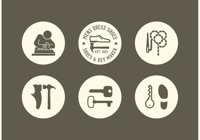 Free Shoe And Key Maker Vector Icons