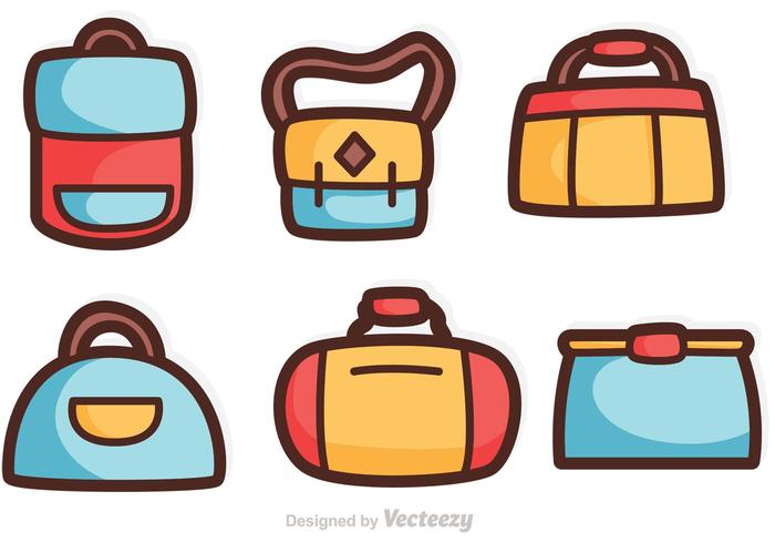 Cartoon Bag Vectors 