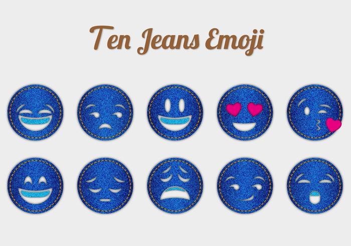 Free Jeans Emoji Vectors