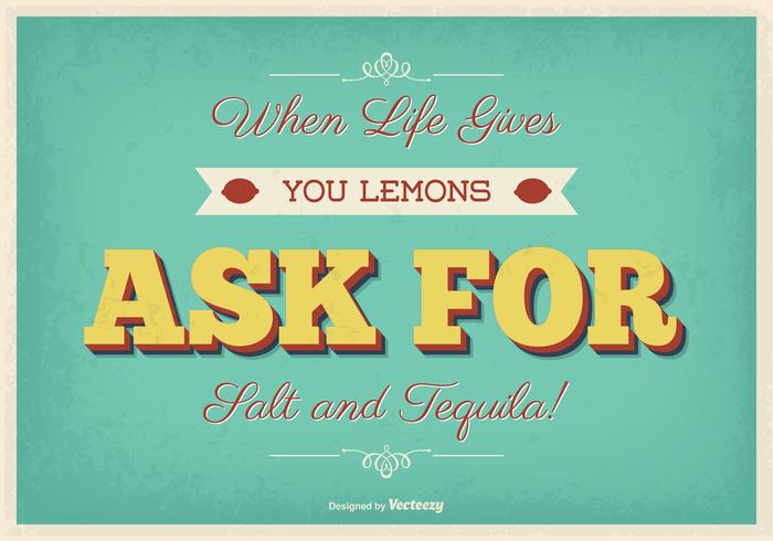 Vintage Retro Style Typographic Poster vector