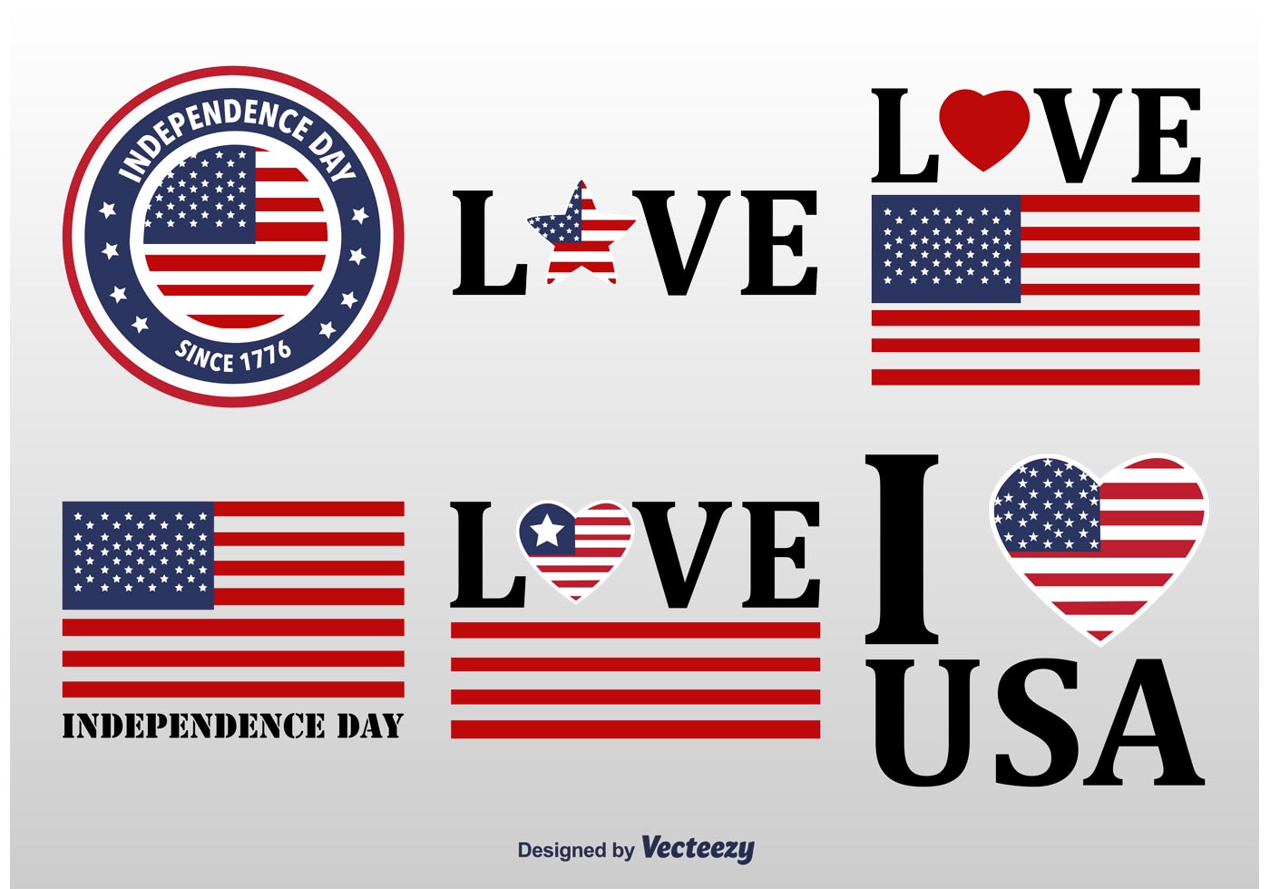 American Flag Badges 91496 Vector Art at Vecteezy