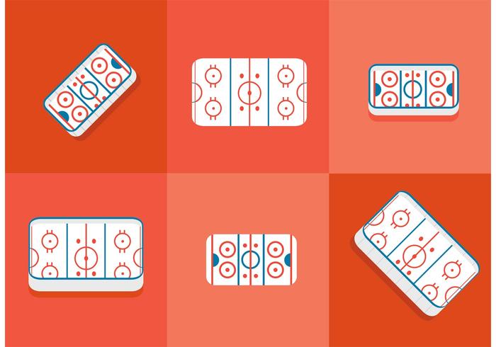 Ice Hockey Rink Vectors Ice Hockey Rink Vectors