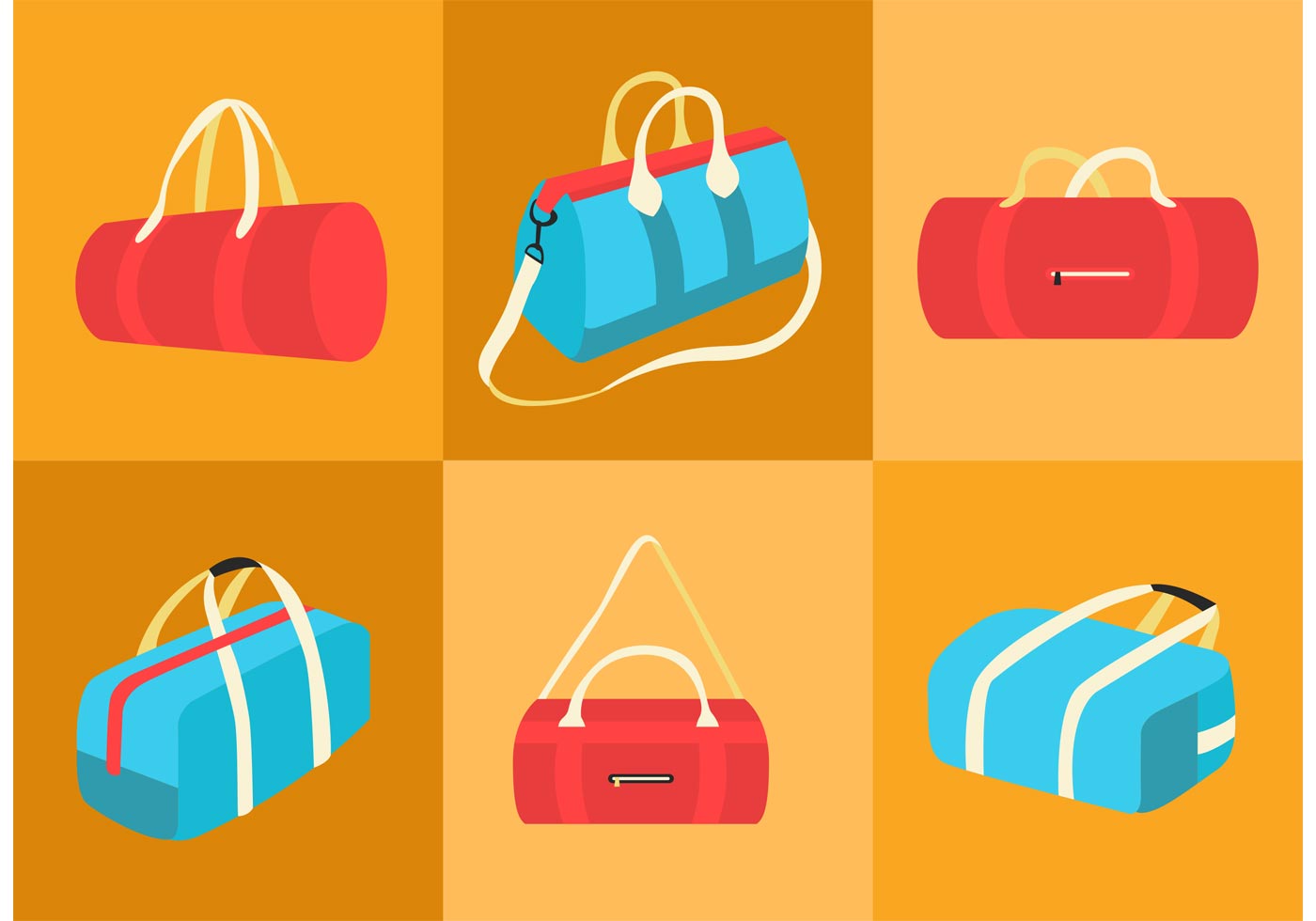 Duffle Bag Vectors Download Free Vector Art, Stock Graphics & Images