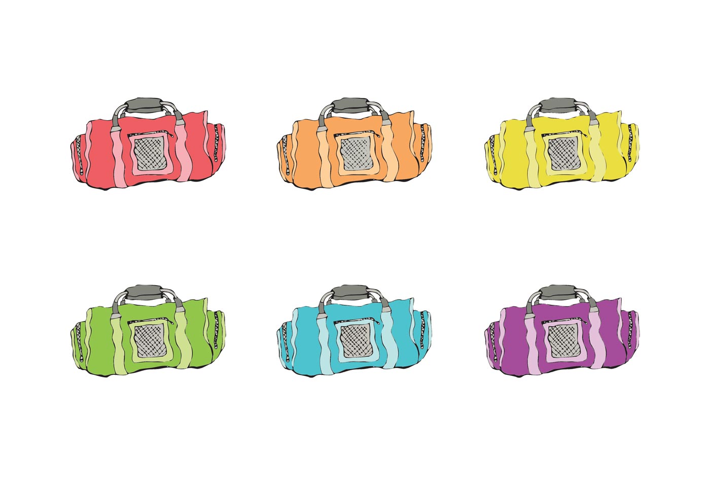 Free Duffel Bag Vector Series 91539 Vector Art at Vecteezy